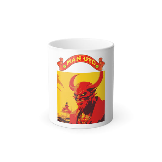 Man UTD FC Color Morphing Mug, 11oz