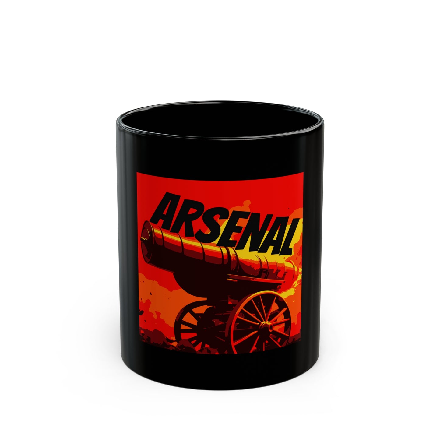 Arsenal Black Mug (11oz)